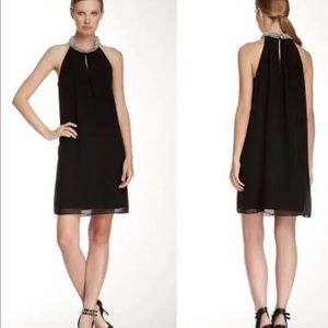 NWT $345 Diane Von Furstenberg Womens Sz 4 Lainey Embellished Black Silk Dress